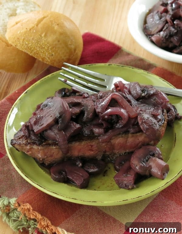 Beef with Burgundy Mushroom Sauce Recipe 5 Steak and Burgundy Mushroom Sauce