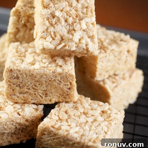 Brown Butter and Biscoff Crispy Treat Bars Recipe 2 Brown Butter Biscoff Crispy Treat Bars