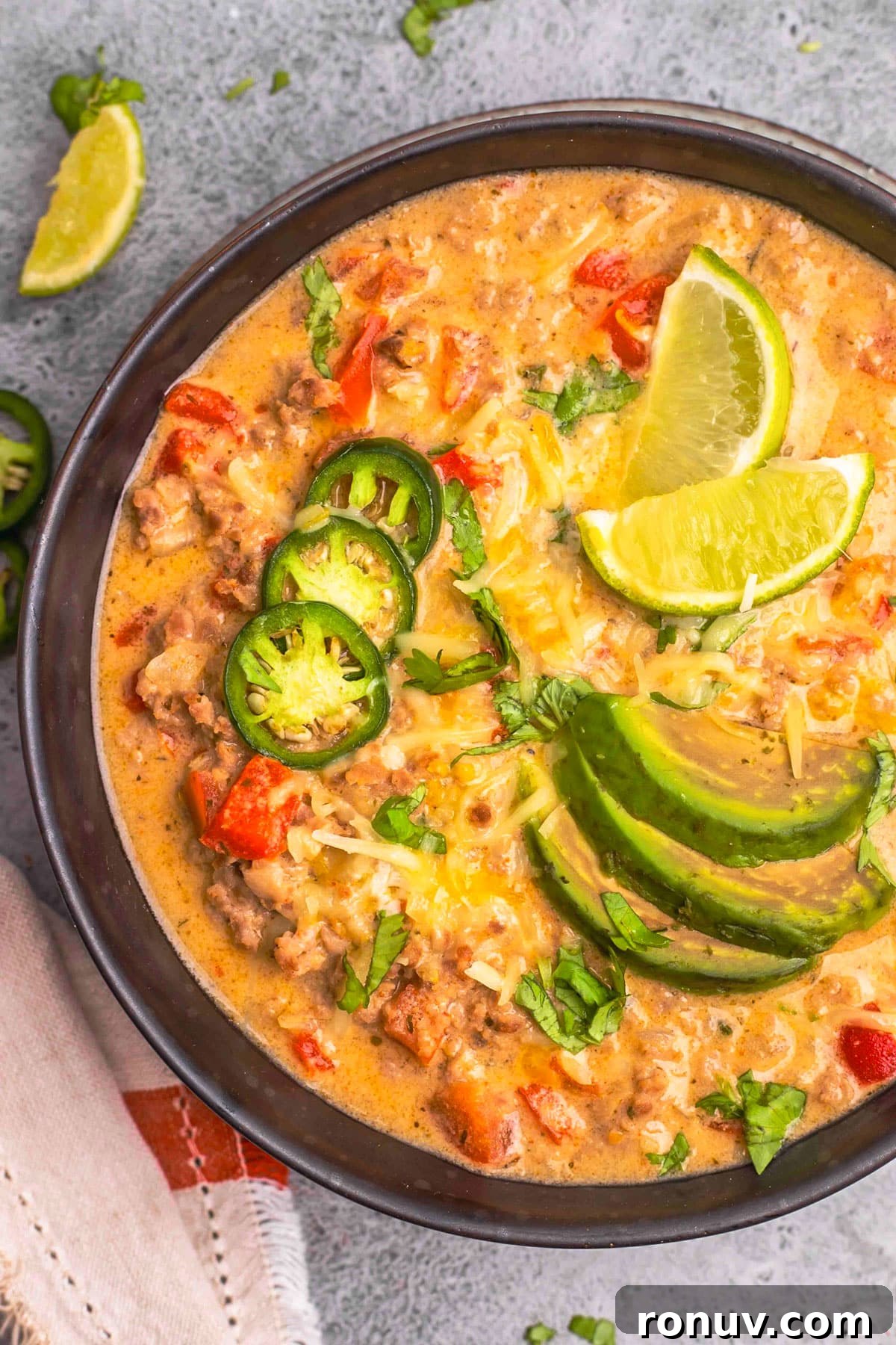 creamy taco soup