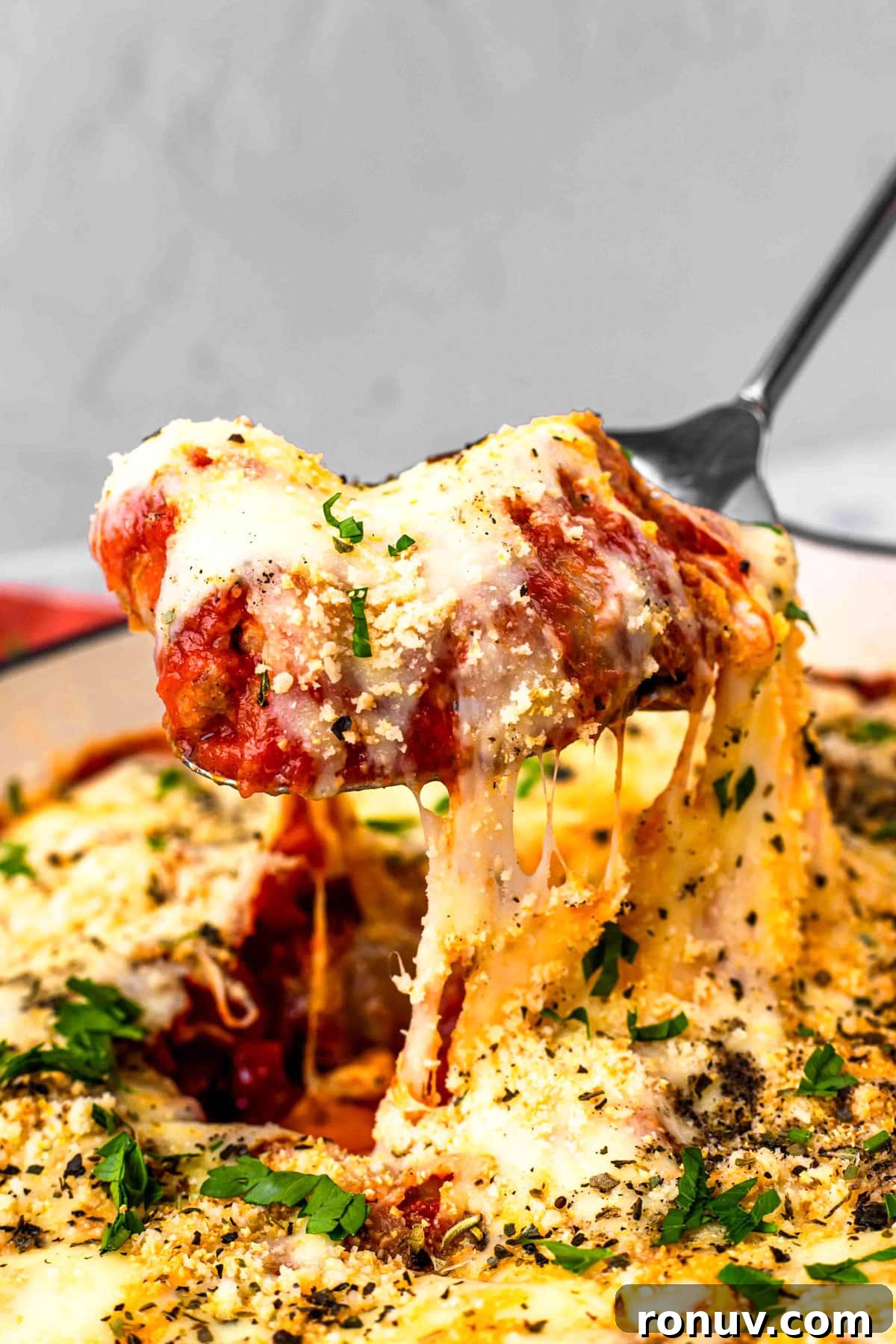 cheesy baked italian sausage