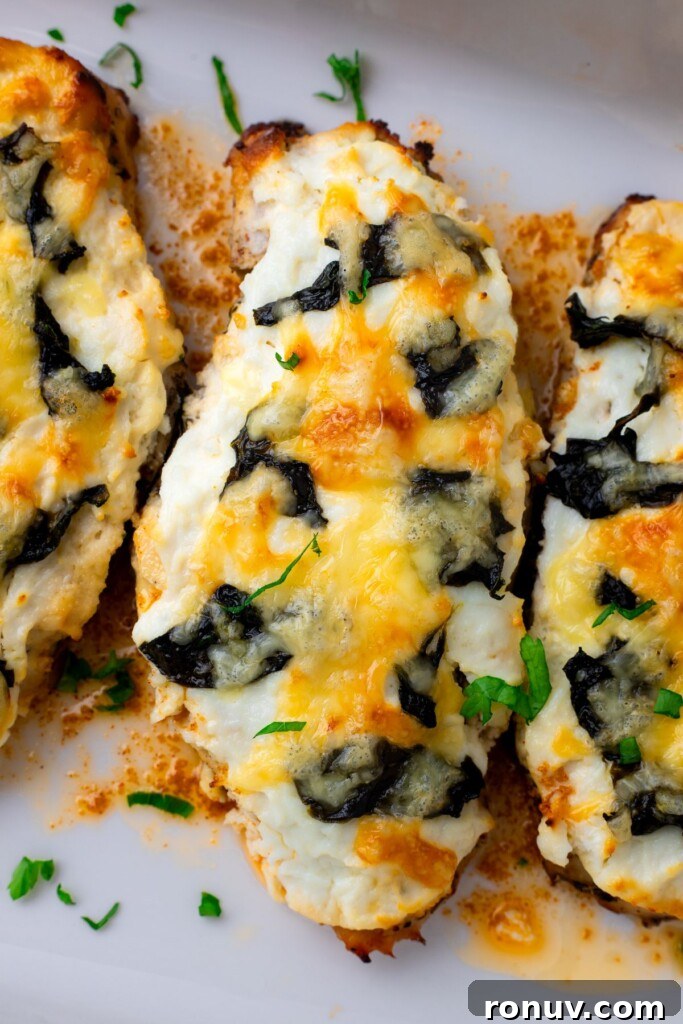 cheesy spinach chicken bake