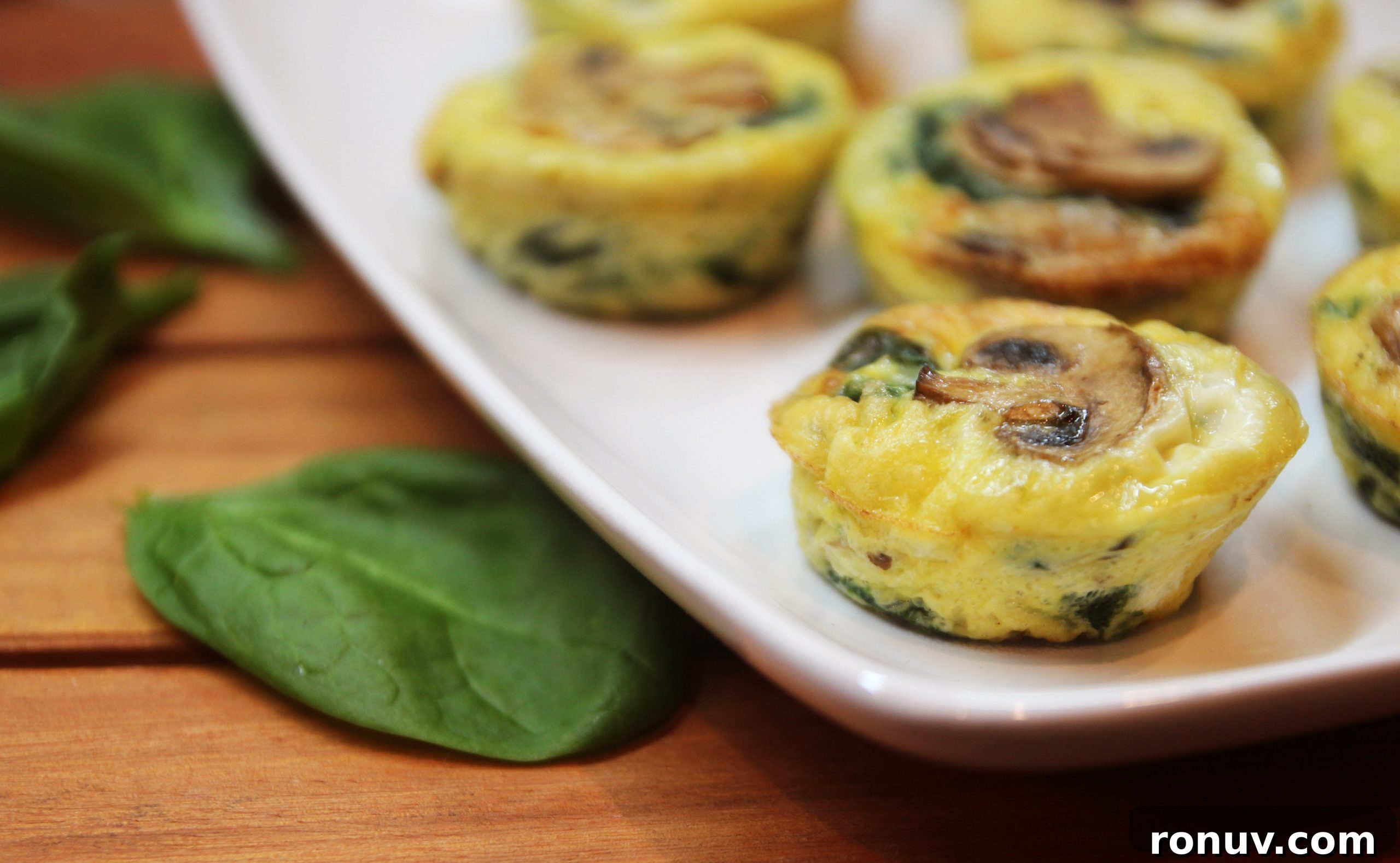 Mini Mushroom and Spinach Quiche Cups 6 Mushroom Spinach Quiche Cups10