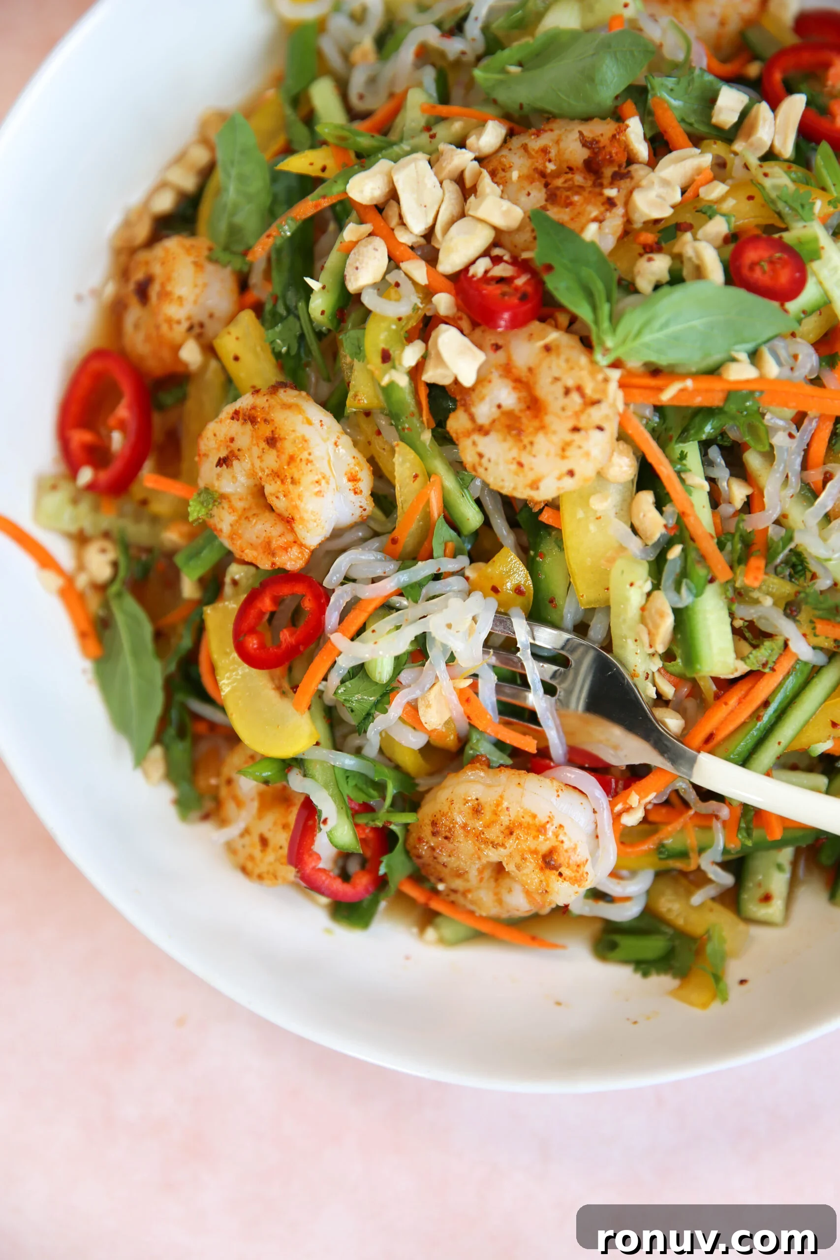 Vietnamese Vermicelli Salad (Bún) with Herbs & Lime 2 PaleOMG Vietnamese Noodle Salad