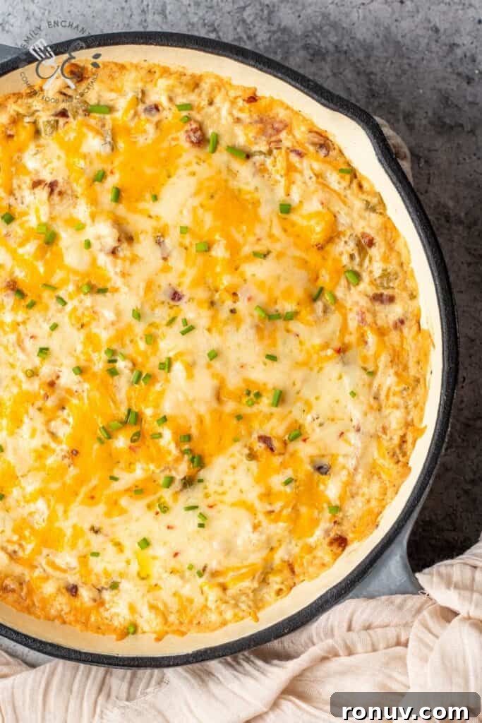 Chicken Bacon Ranch Skillet Dip Crack Chicken Dip