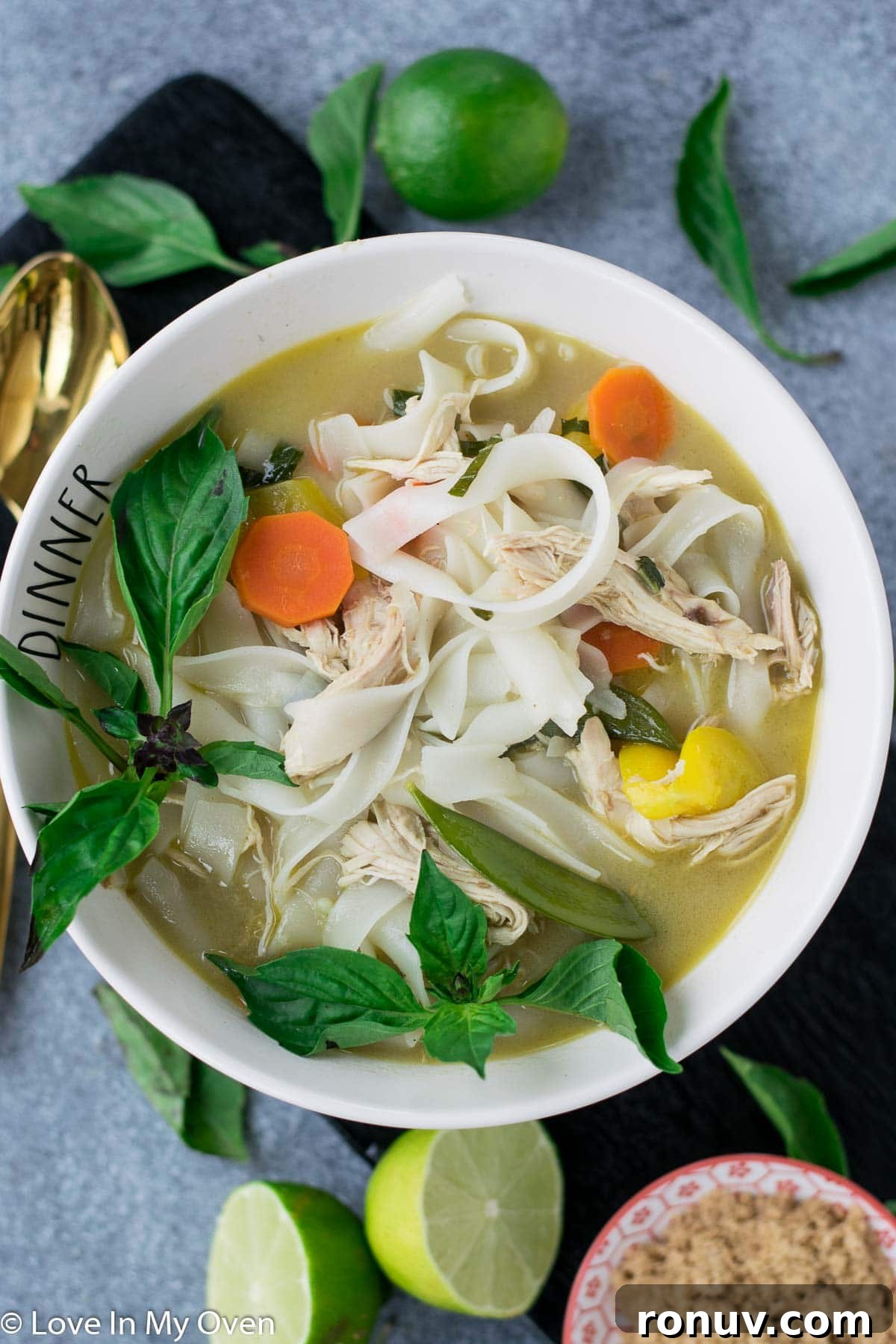 Spicy Thai Chicken Noodle Soup Recipe (Tom Yum-Inspired) 3 spicy thai chicken noodle soup