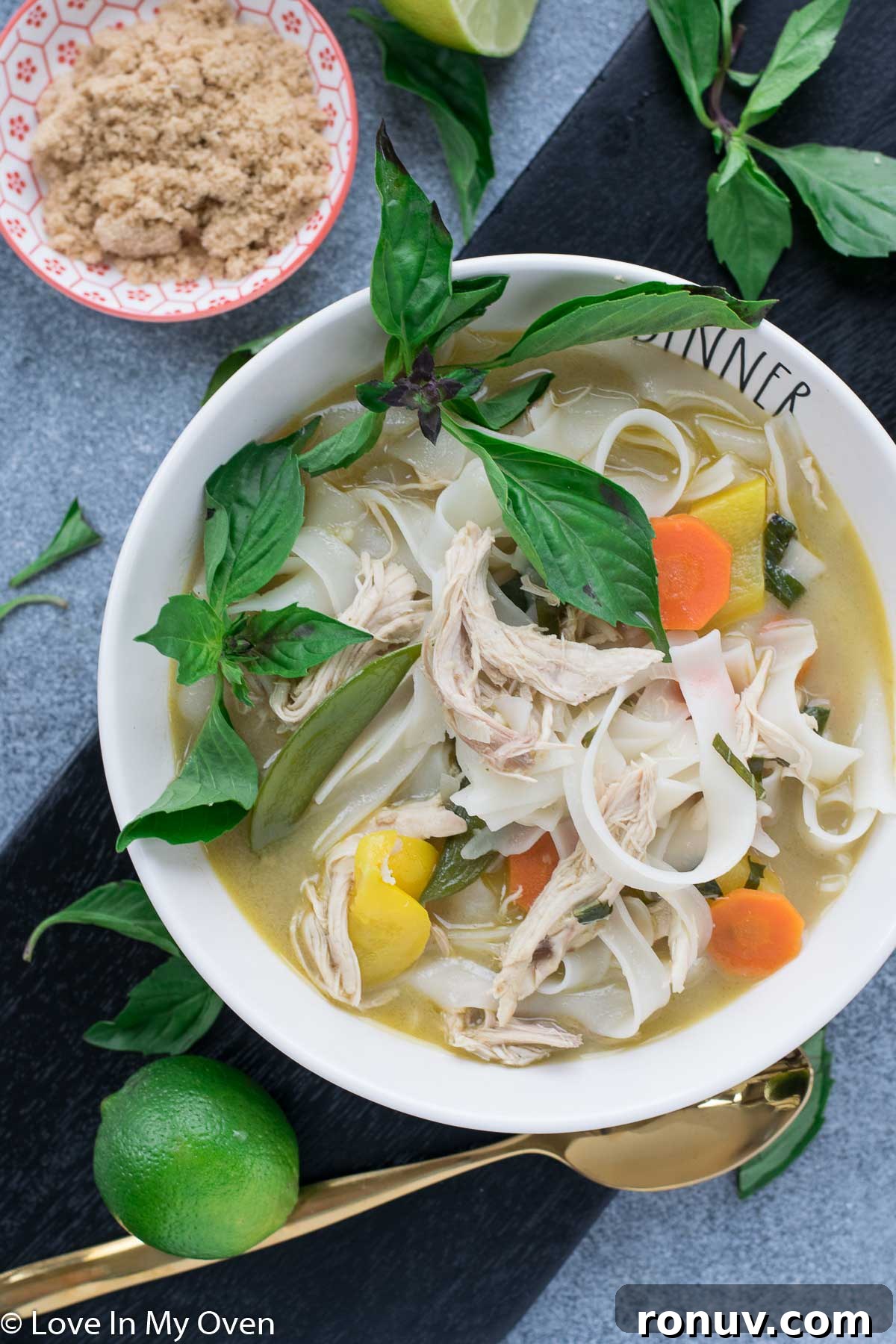 Spicy Thai Chicken Noodle Soup Recipe (Tom Yum-Inspired) 7 spicy thai chicken noodle soup