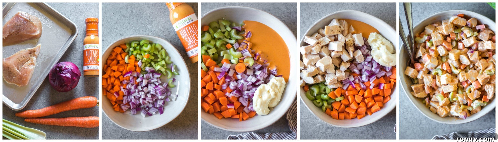 Buffalo Chicken Salad Recipe Process Buffalo Chicken Salad Recipe Process