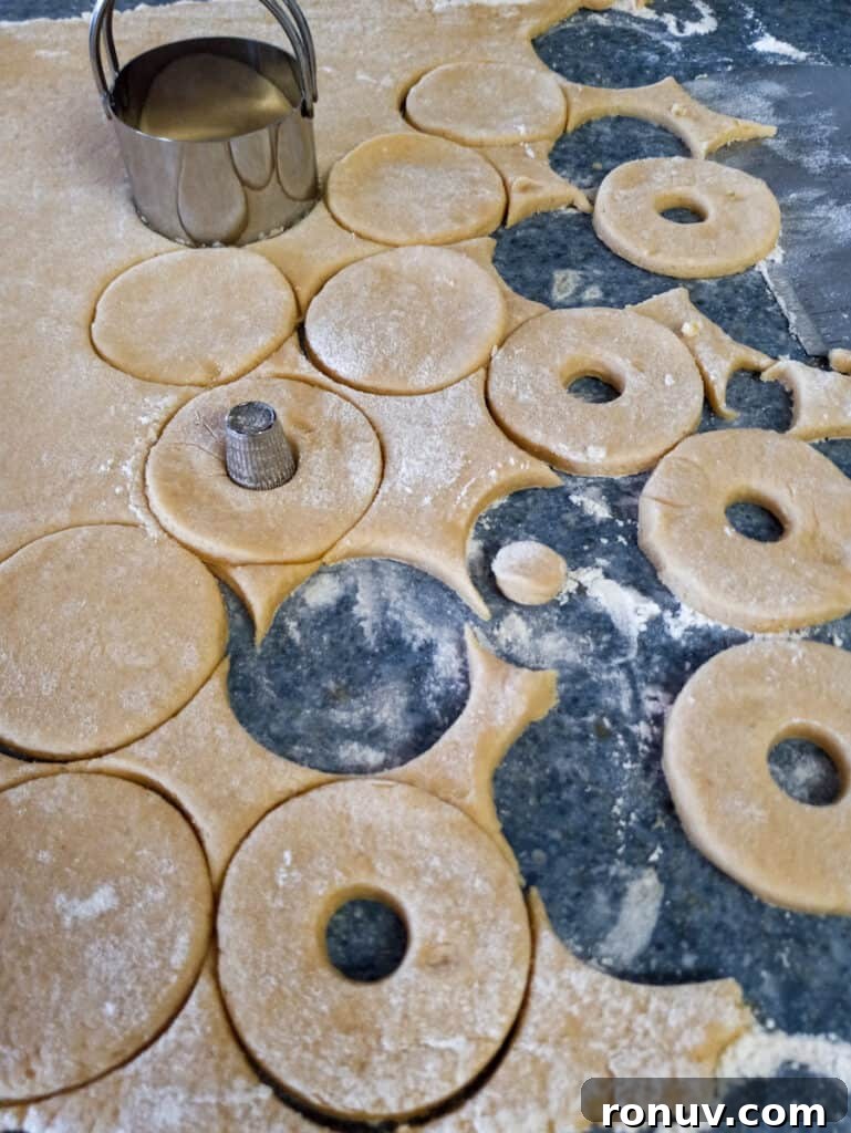 Amish Raisin-Filled Cookies: Old-Fashioned Homestyle Recipe 6 cutting dough circles for cookies