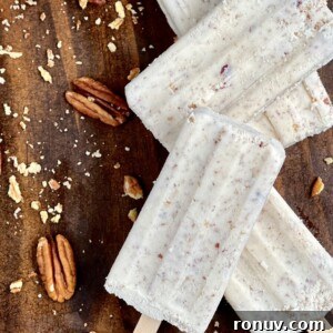 Mexican Pecan Paletas Recipe: Creamy Pecan Popsicles 5 Paletas de nuez finished