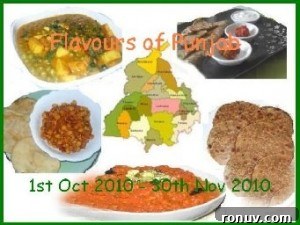 Assorted Punjabi dishes on a platter